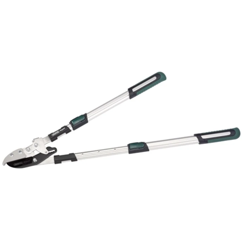Draper Telescopic Soft Grip Anvil Ratchet Action Loppers with Aluminium Handles